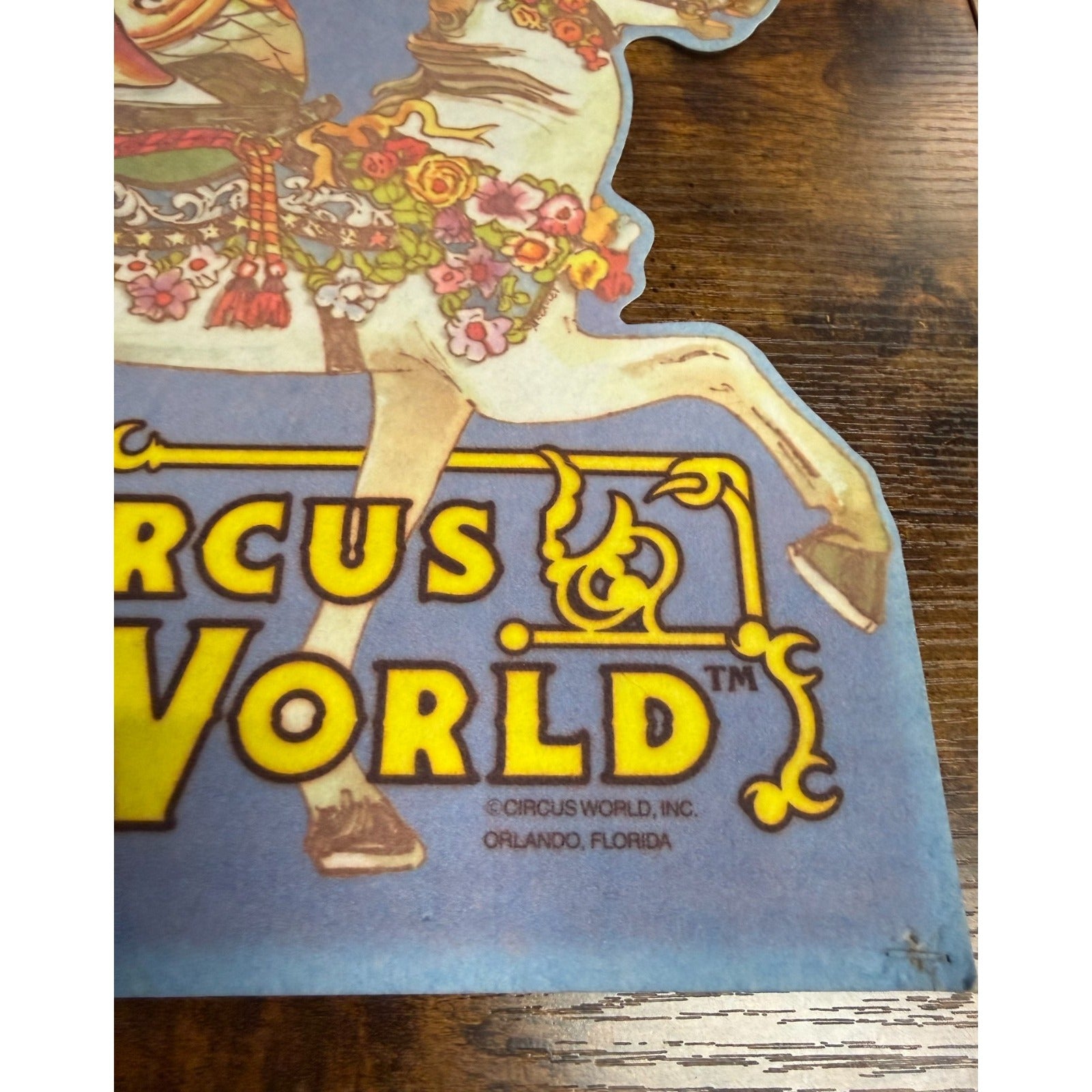Vintage Circus World Orlando, Florida pennant