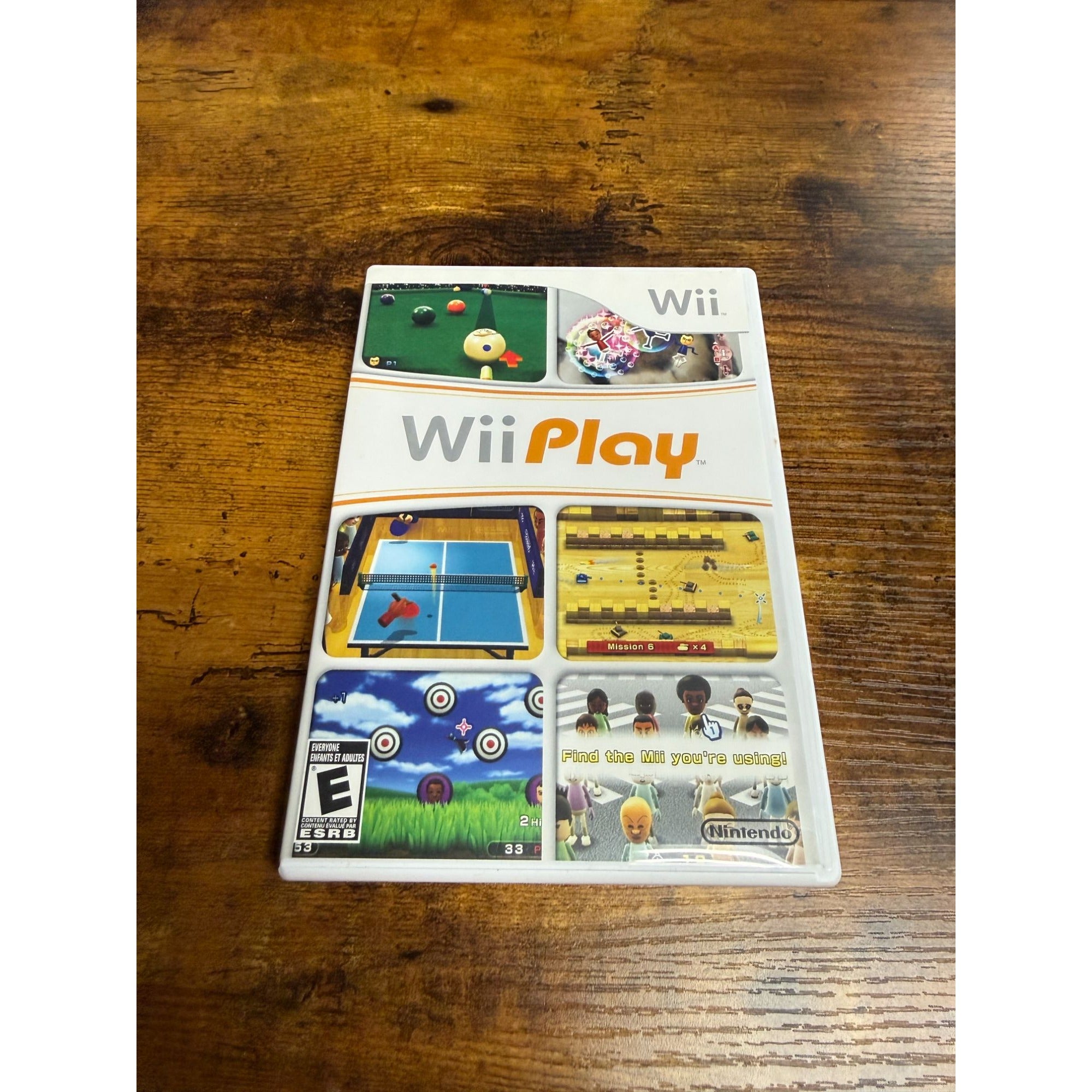 Wii Play Video Game With Case & Manual For Nintendo nine mini games