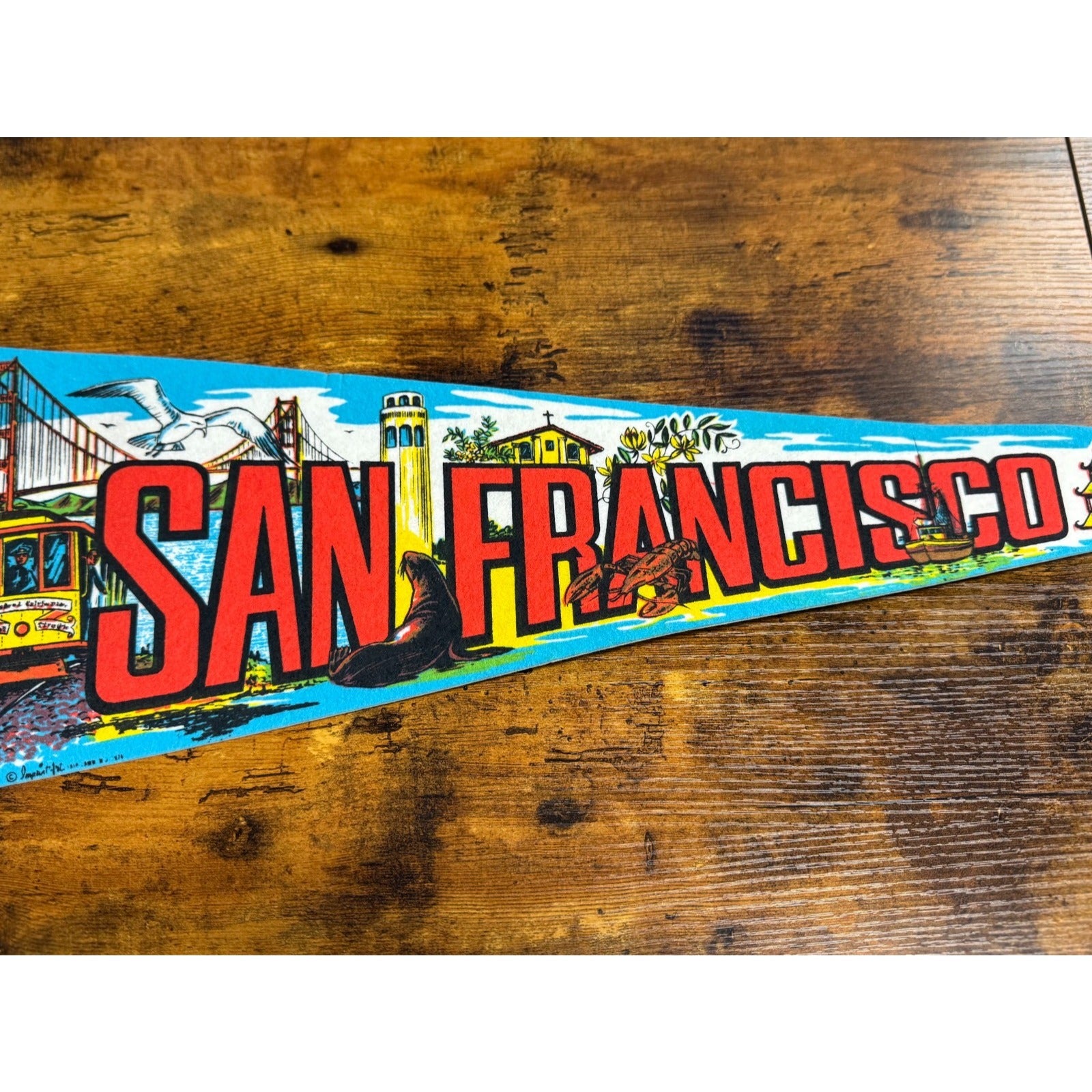 Vintage San Francisco, California pennant