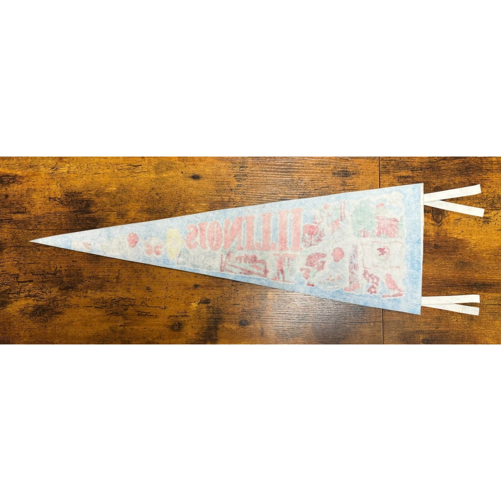 Vintage Illinois state pennant
