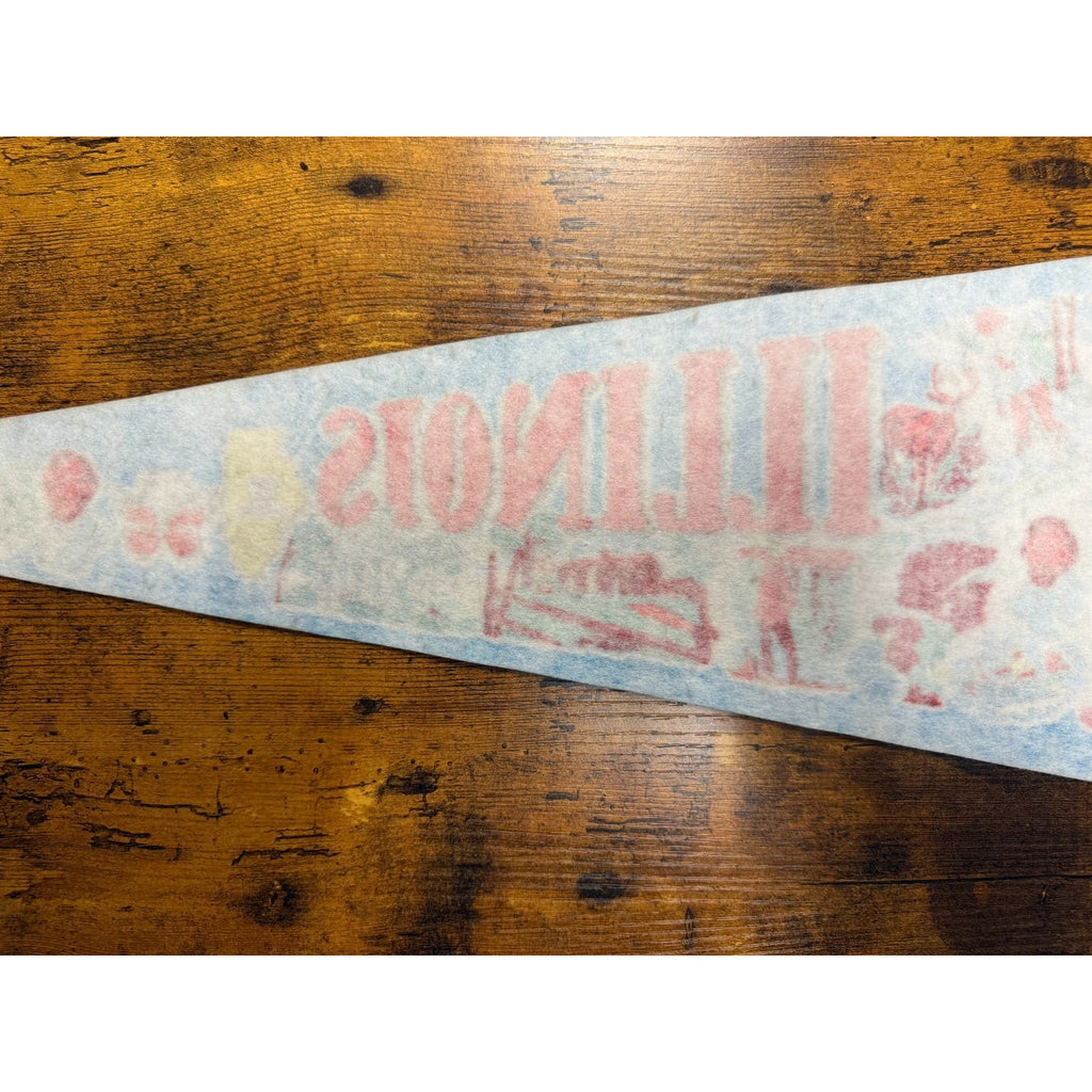 Vintage Illinois state pennant