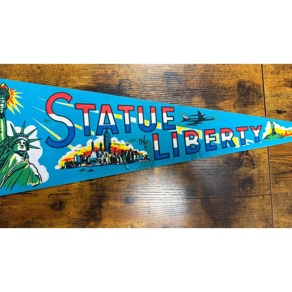 Vintage Statue of Liberty pennant