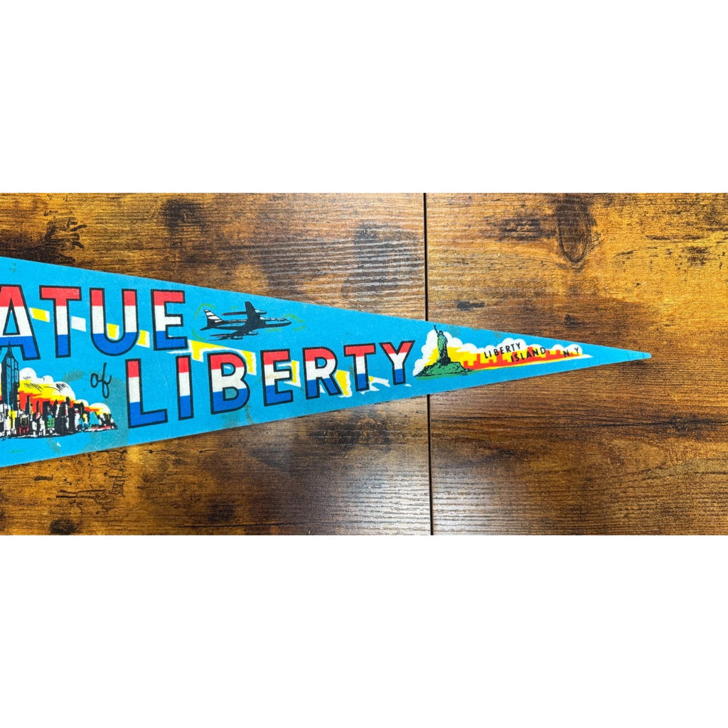 Vintage Statue of Liberty pennant