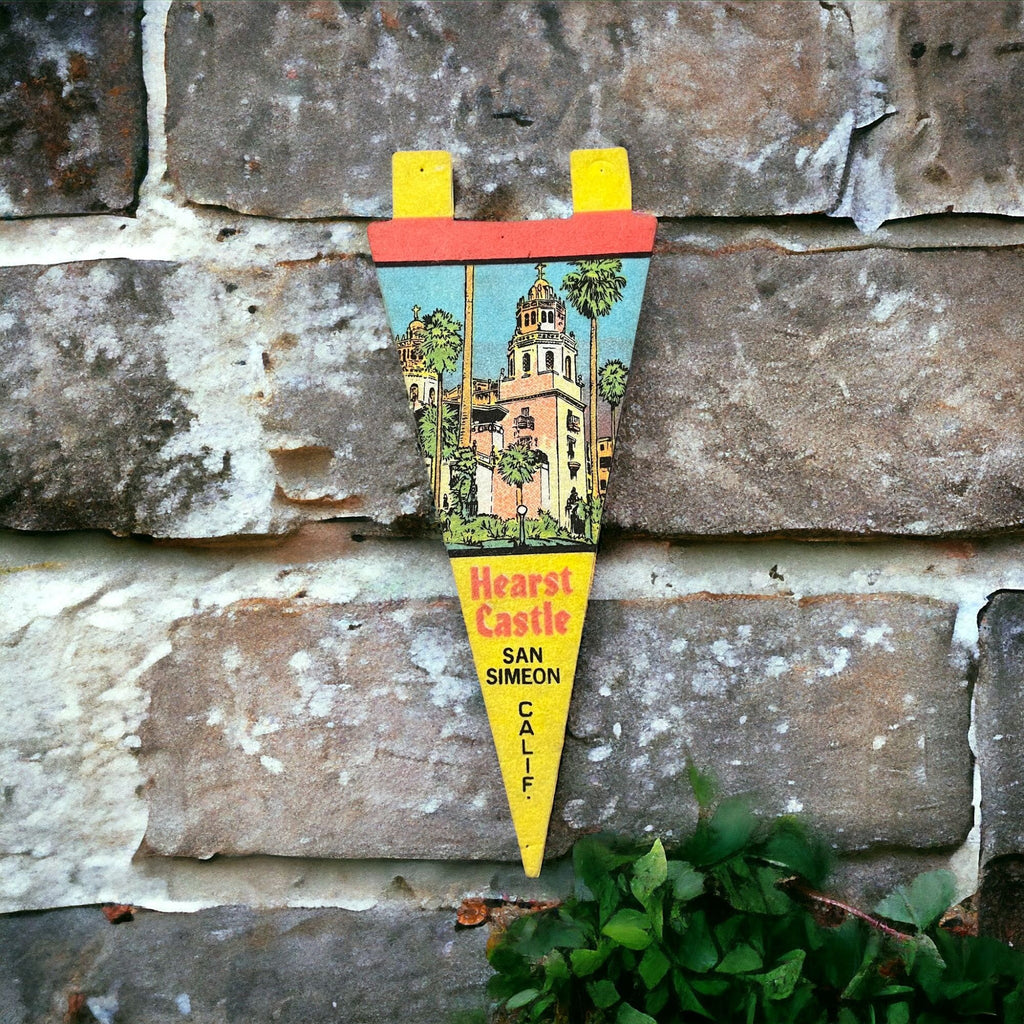 Vintage Hearst Castle San Simeon, CA pennant