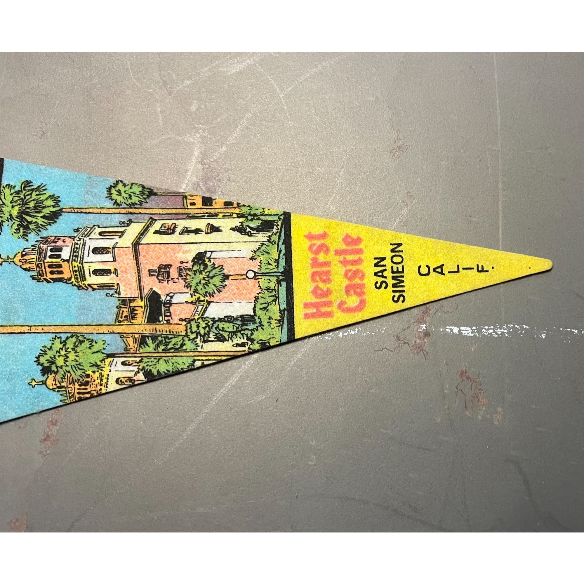Vintage Hearst Castle San Simeon, CA pennant