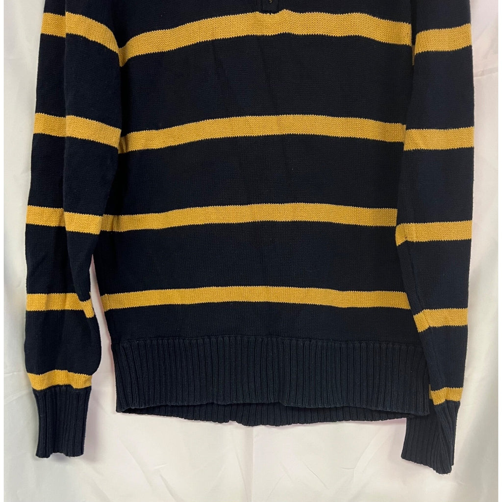 American Eagle knit striped quarter zip sweater size XL