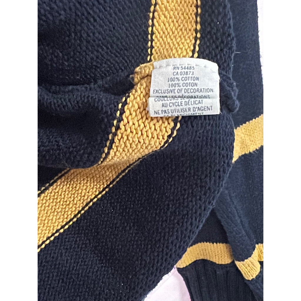 American Eagle knit striped quarter zip sweater size XL