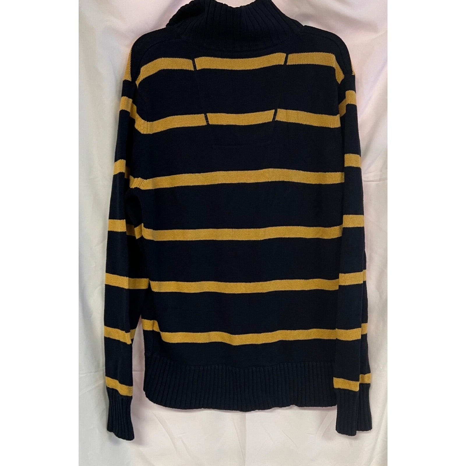 American Eagle knit striped quarter zip sweater size XL