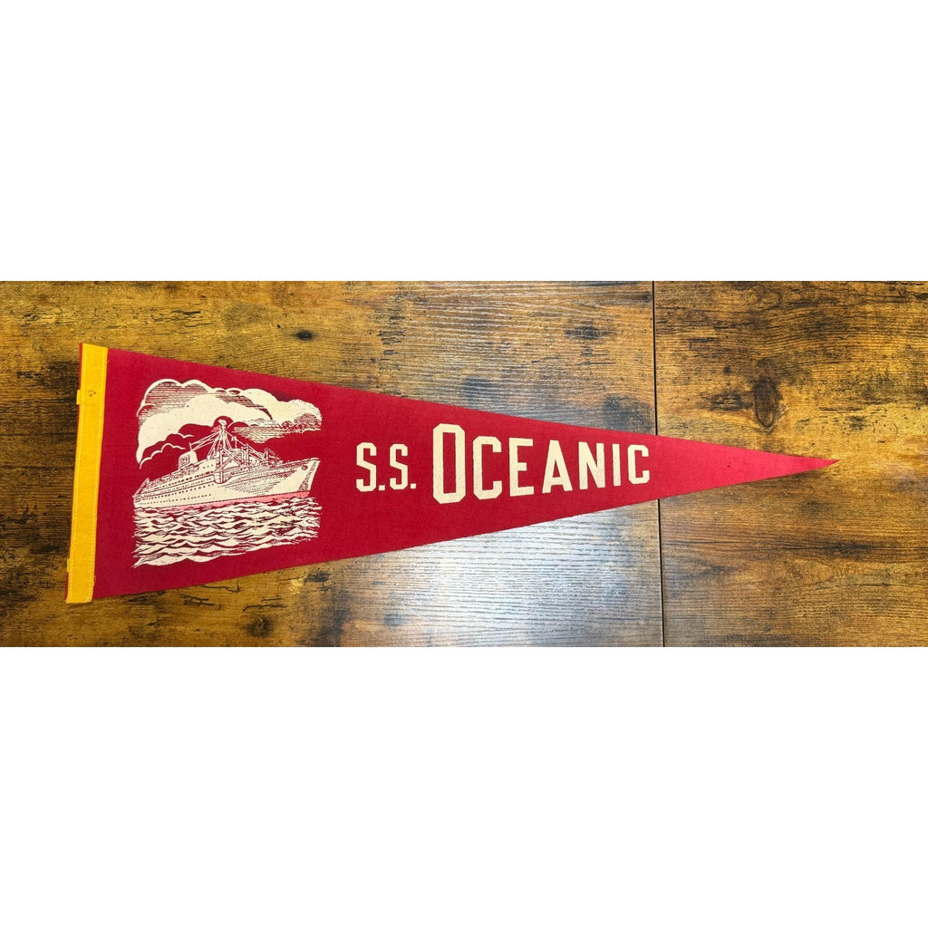 Vintage S.S. Oceanic pennant