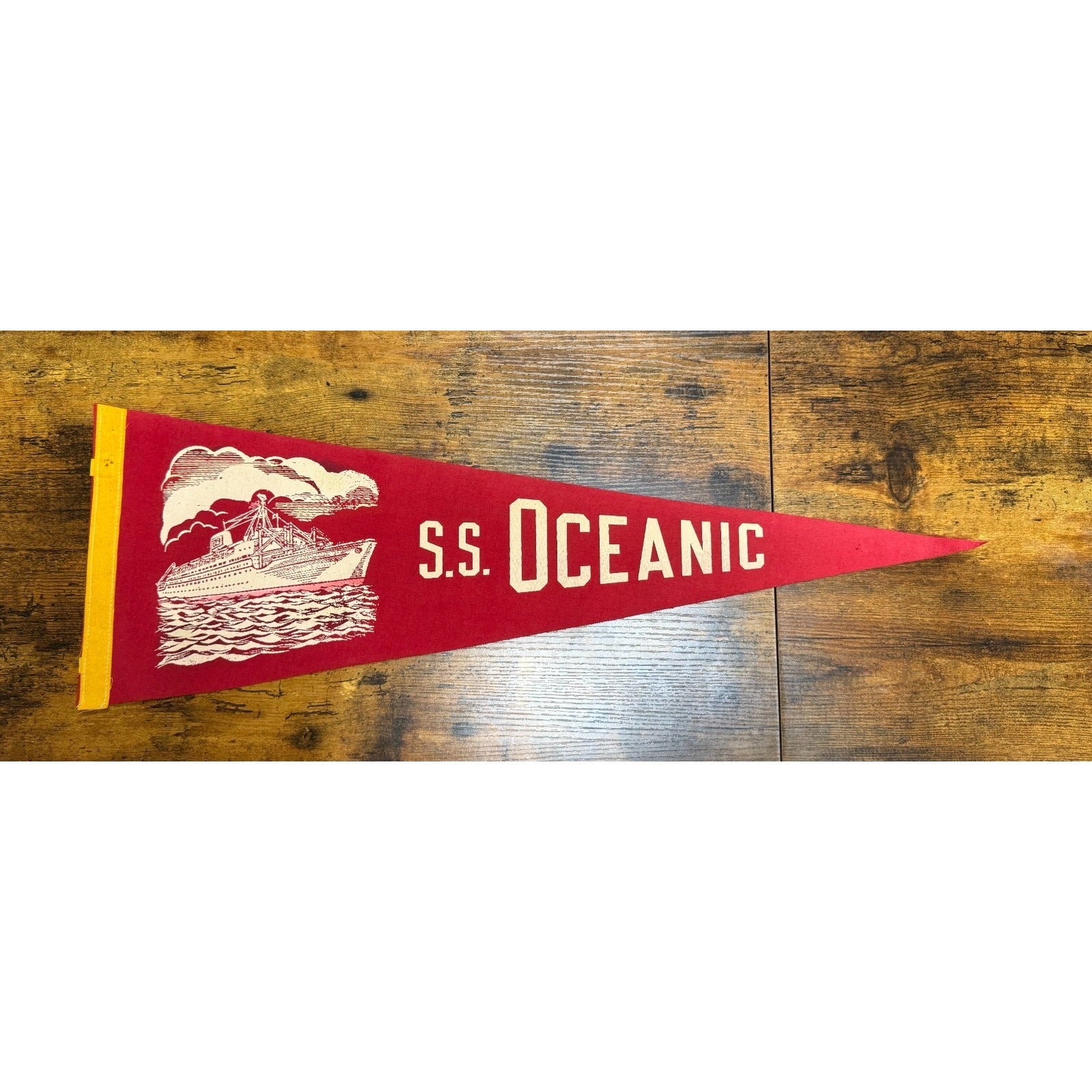 Vintage S.S. Oceanic pennant