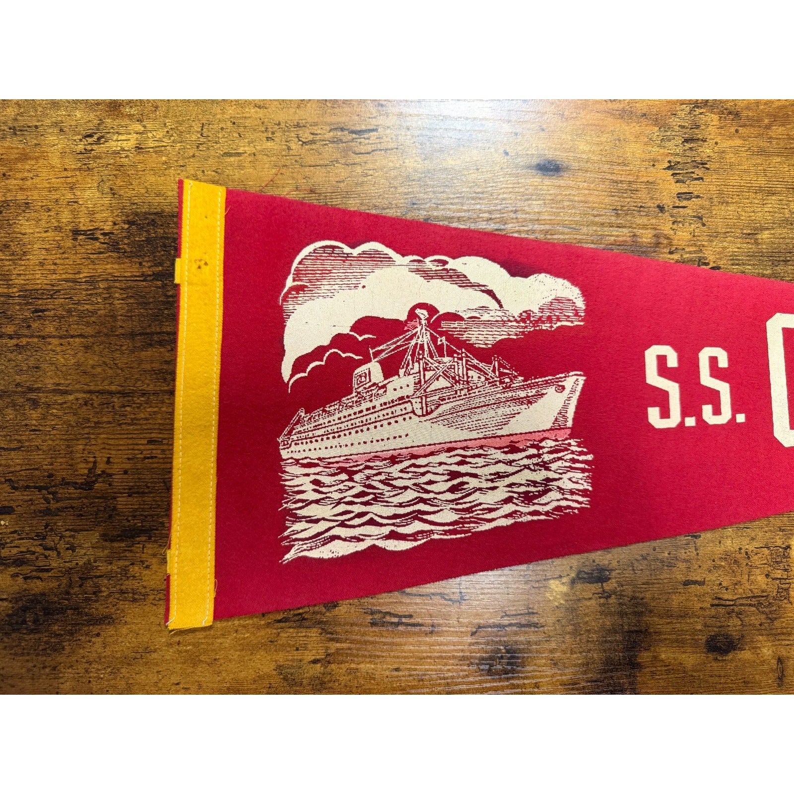 Vintage S.S. Oceanic pennant
