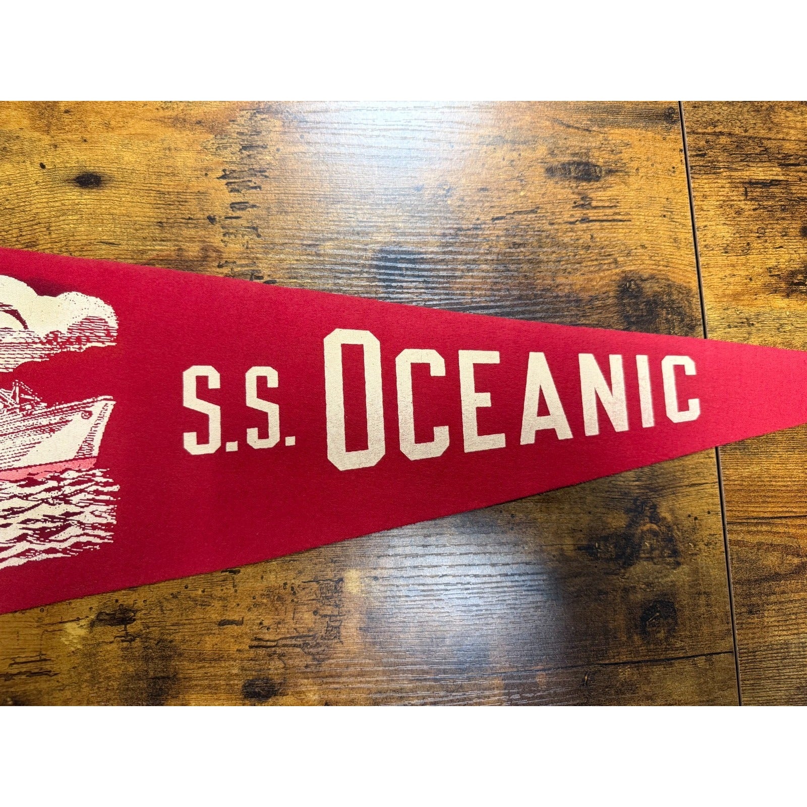 Vintage S.S. Oceanic pennant
