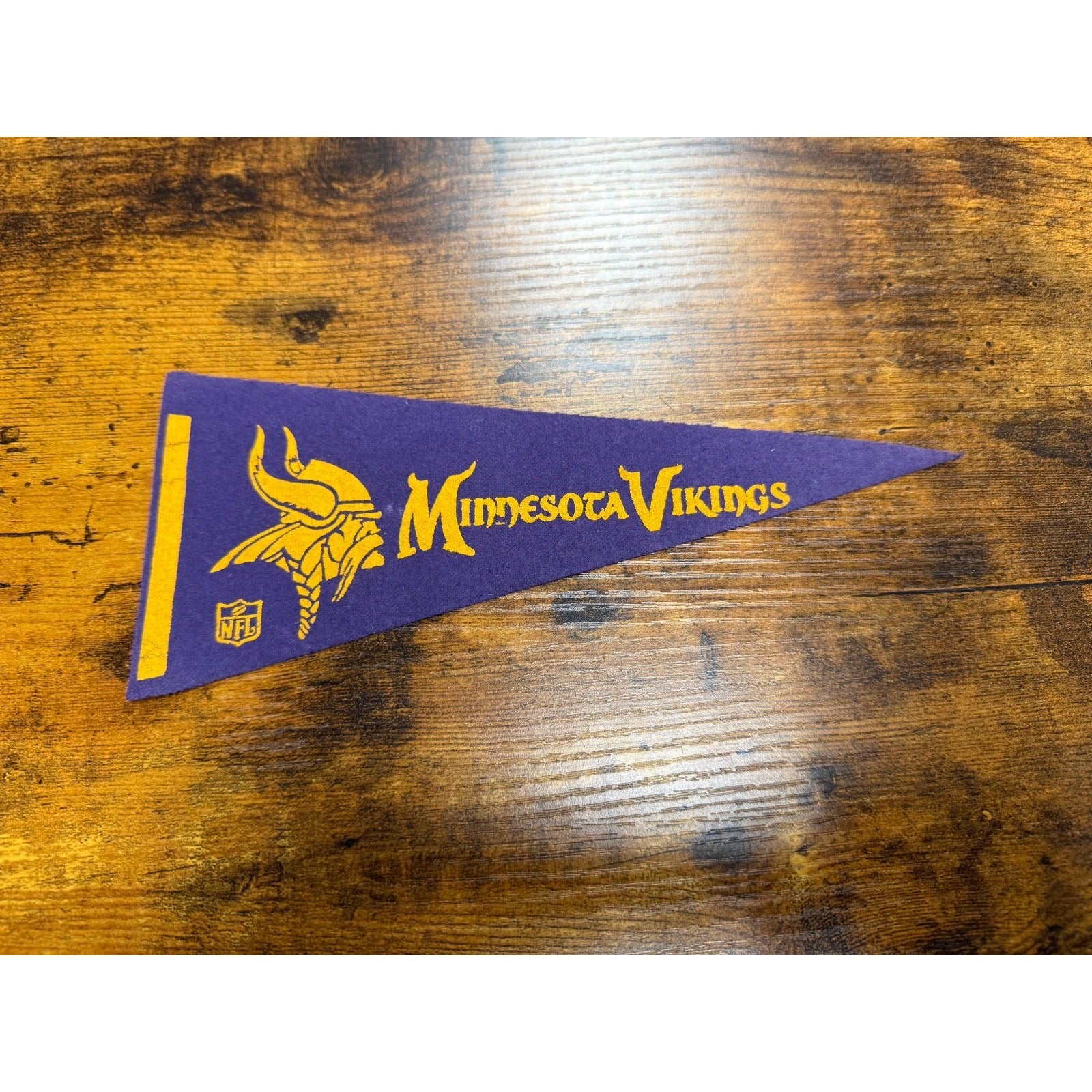 Vintage - 1960's Minnesota Vikings - NFL Football - 9” Mini Felt Pennant