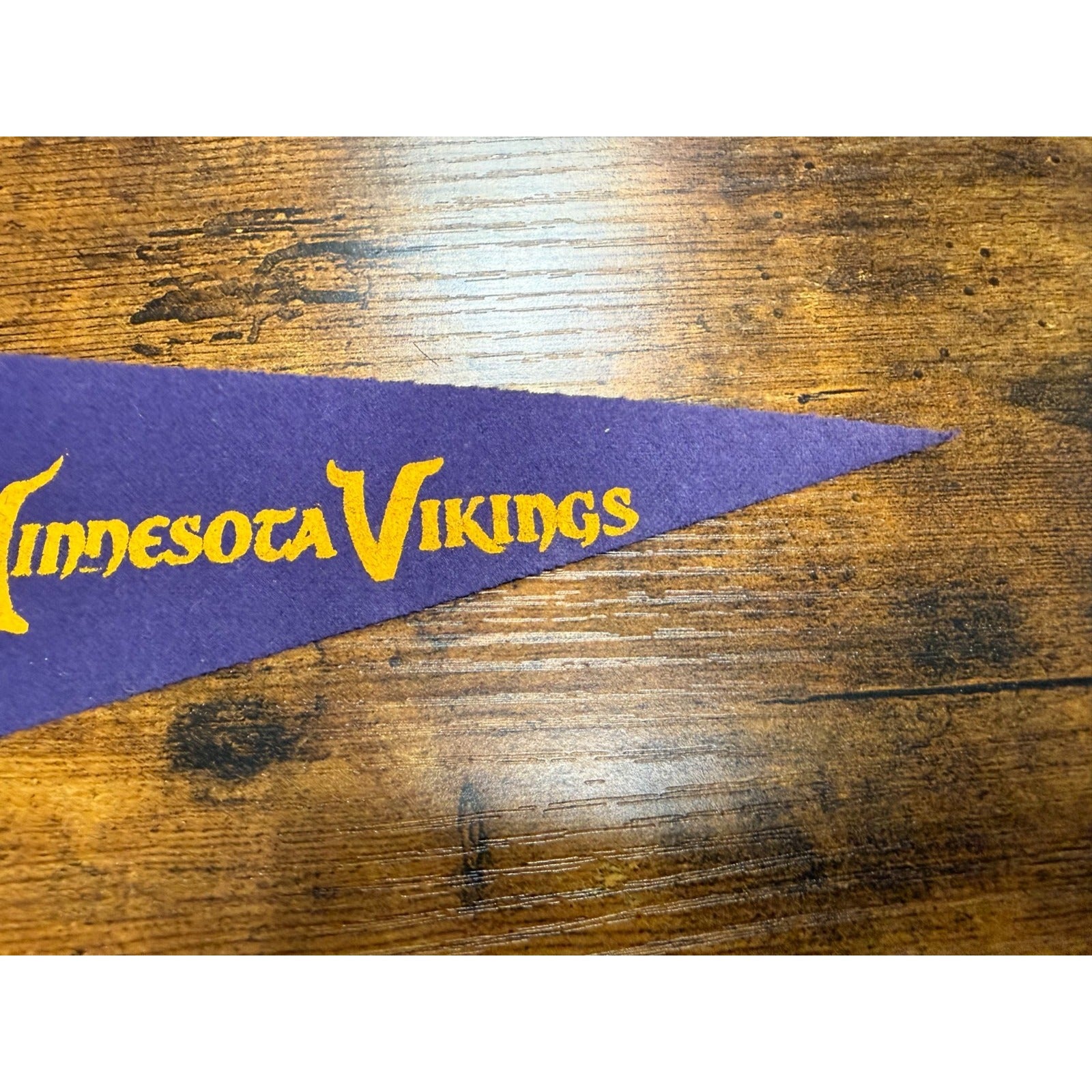 Vintage - 1960's Minnesota Vikings - NFL Football - 9” Mini Felt Pennant