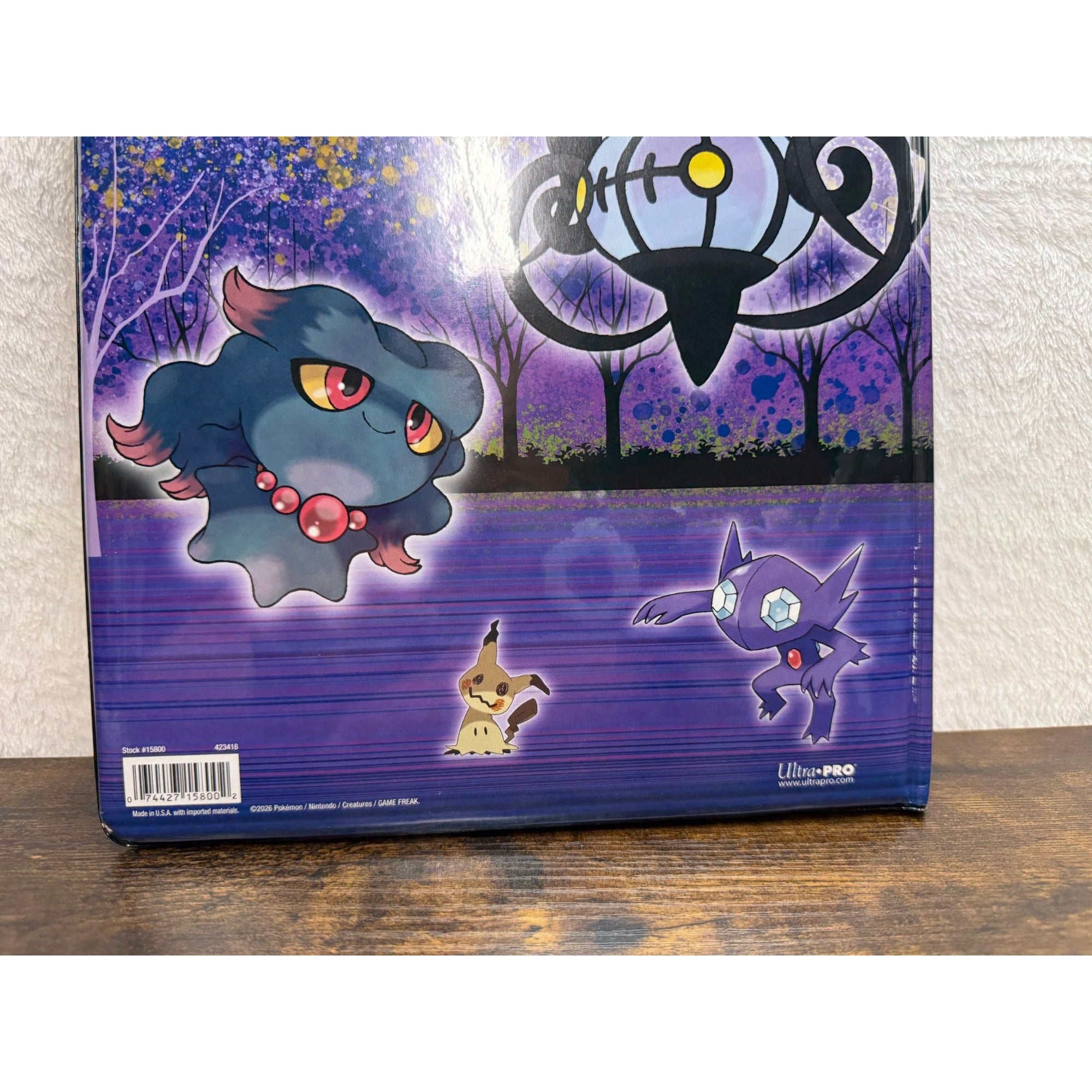 NEW Pokemon 9-Pocket Card Portfolio With Gengar Design Holds 180 Cards Ultra Pro