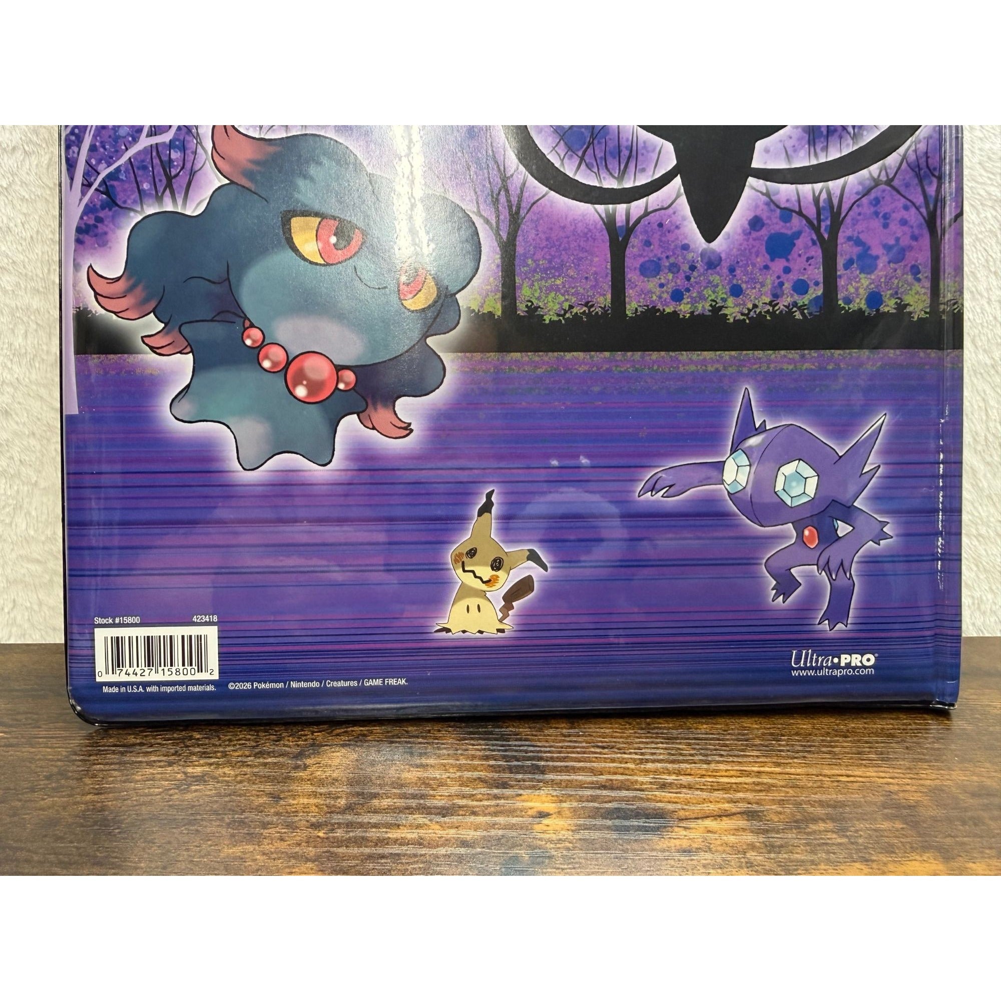 NEW Pokemon 9-Pocket Card Portfolio With Gengar Design Holds 180 Cards Ultra Pro