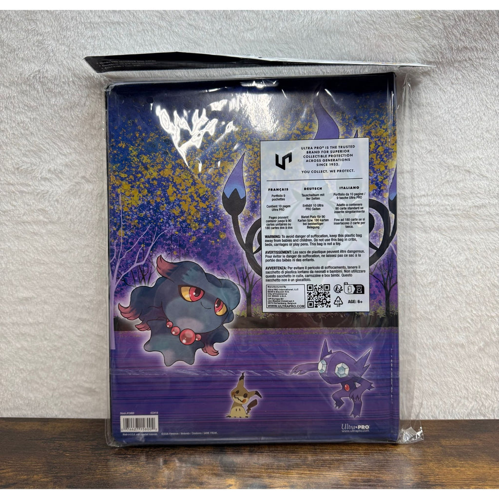 NEW Pokemon 9-Pocket Card Portfolio With Gengar Design Holds 180 Cards Ultra Pro