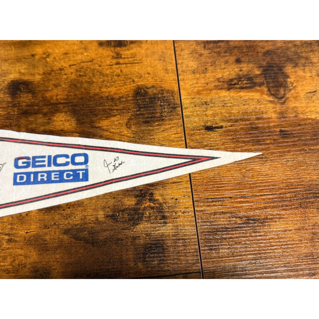 Vintage Macon Whoopee hockey pennant signatures