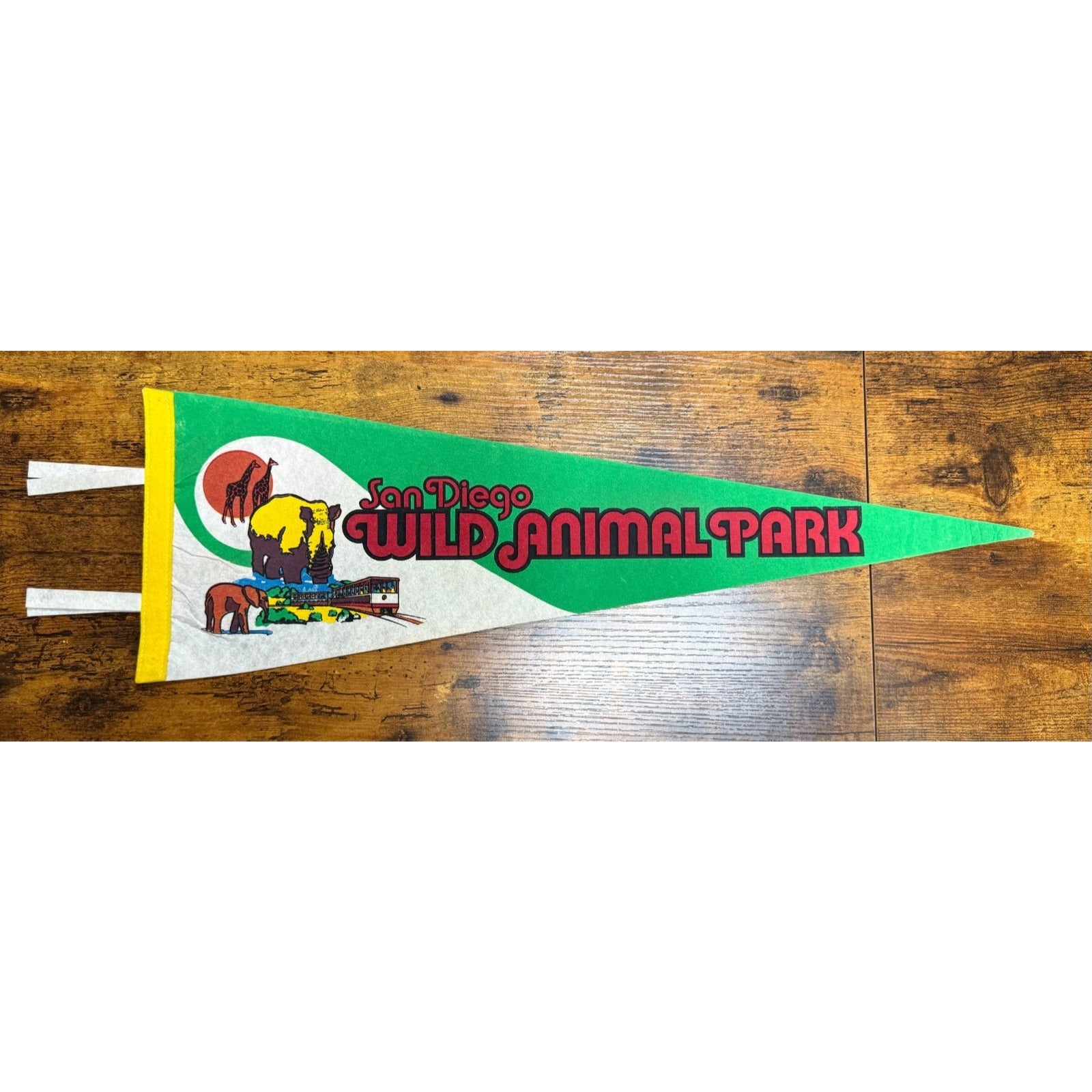 Vintage San Diego Wild Animal Park pennant