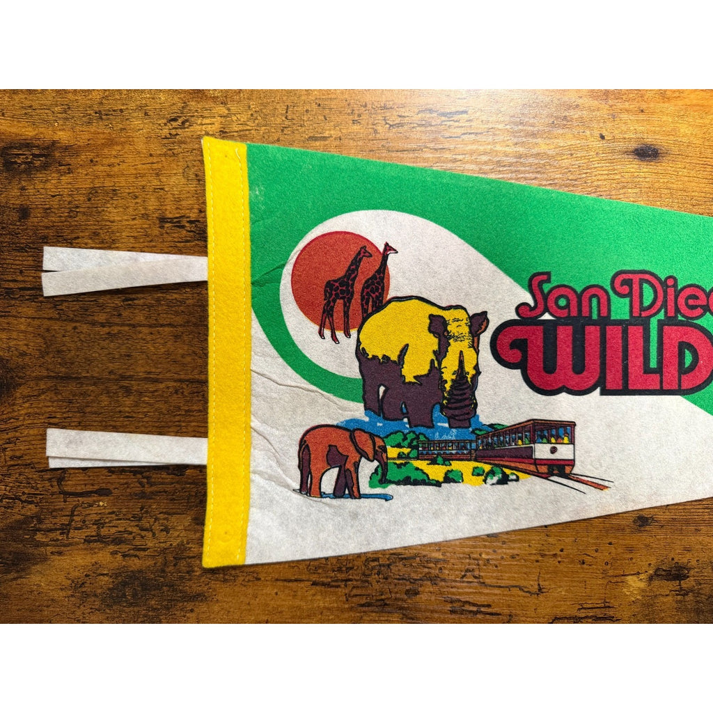 Vintage San Diego Wild Animal Park pennant