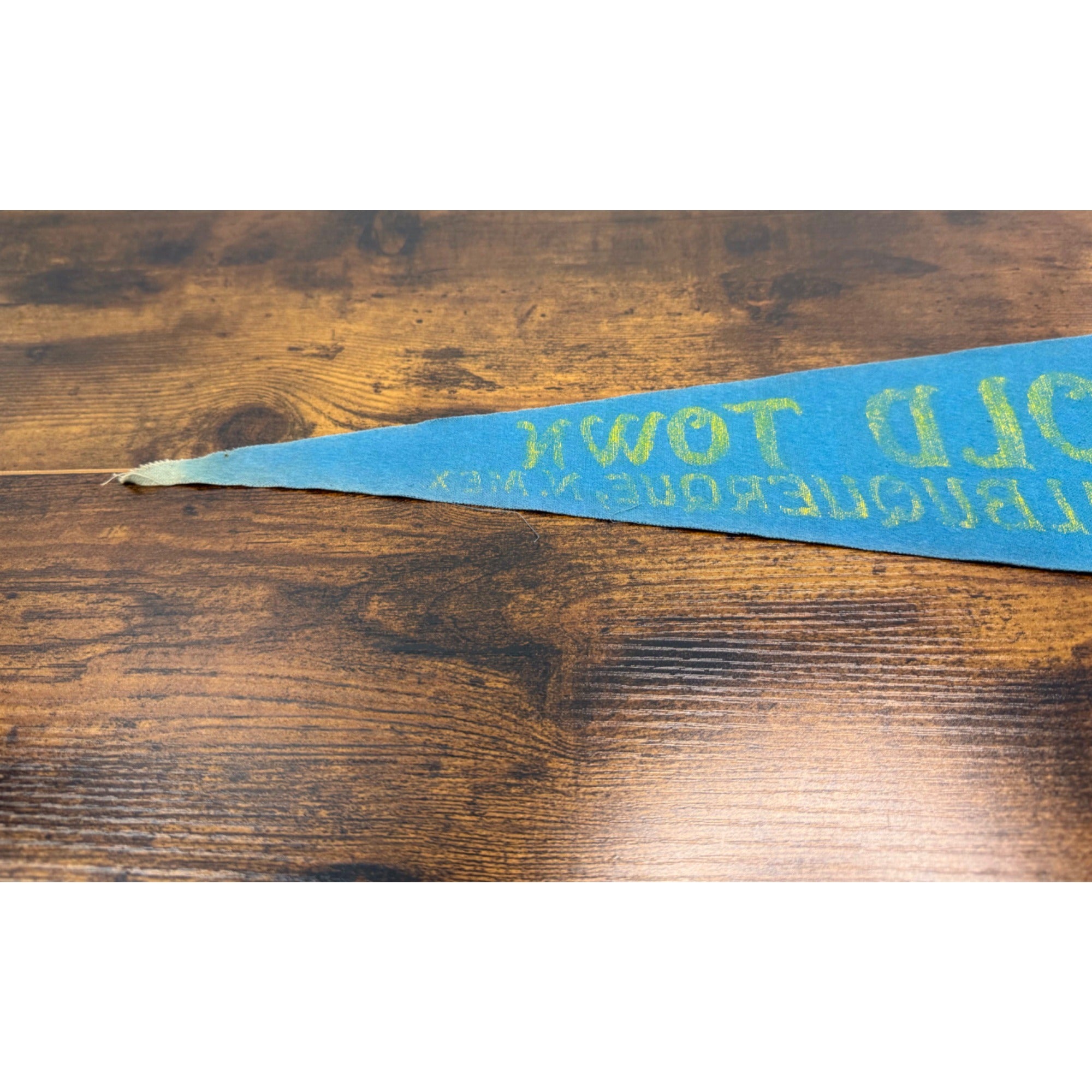 Vintage Old Town Albuquerque N.M. Pennant With Roadrunner Design