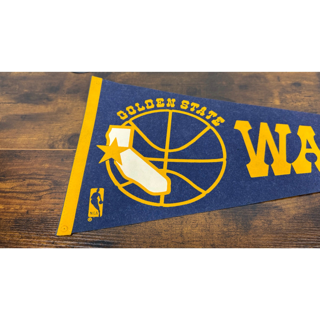 Golden State Warriors Vintage Felt Pennant NBA Basketball Memorabilia
