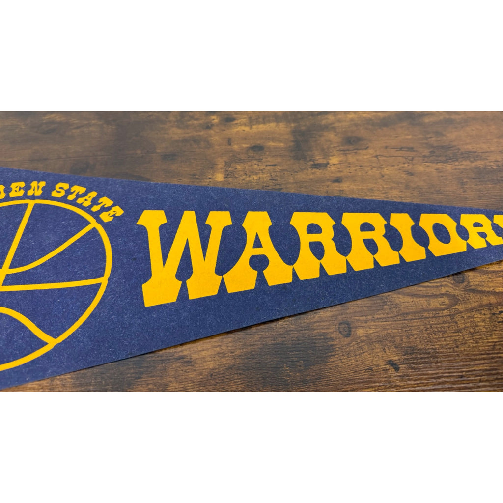 Golden State Warriors Vintage Felt Pennant NBA Basketball Memorabilia