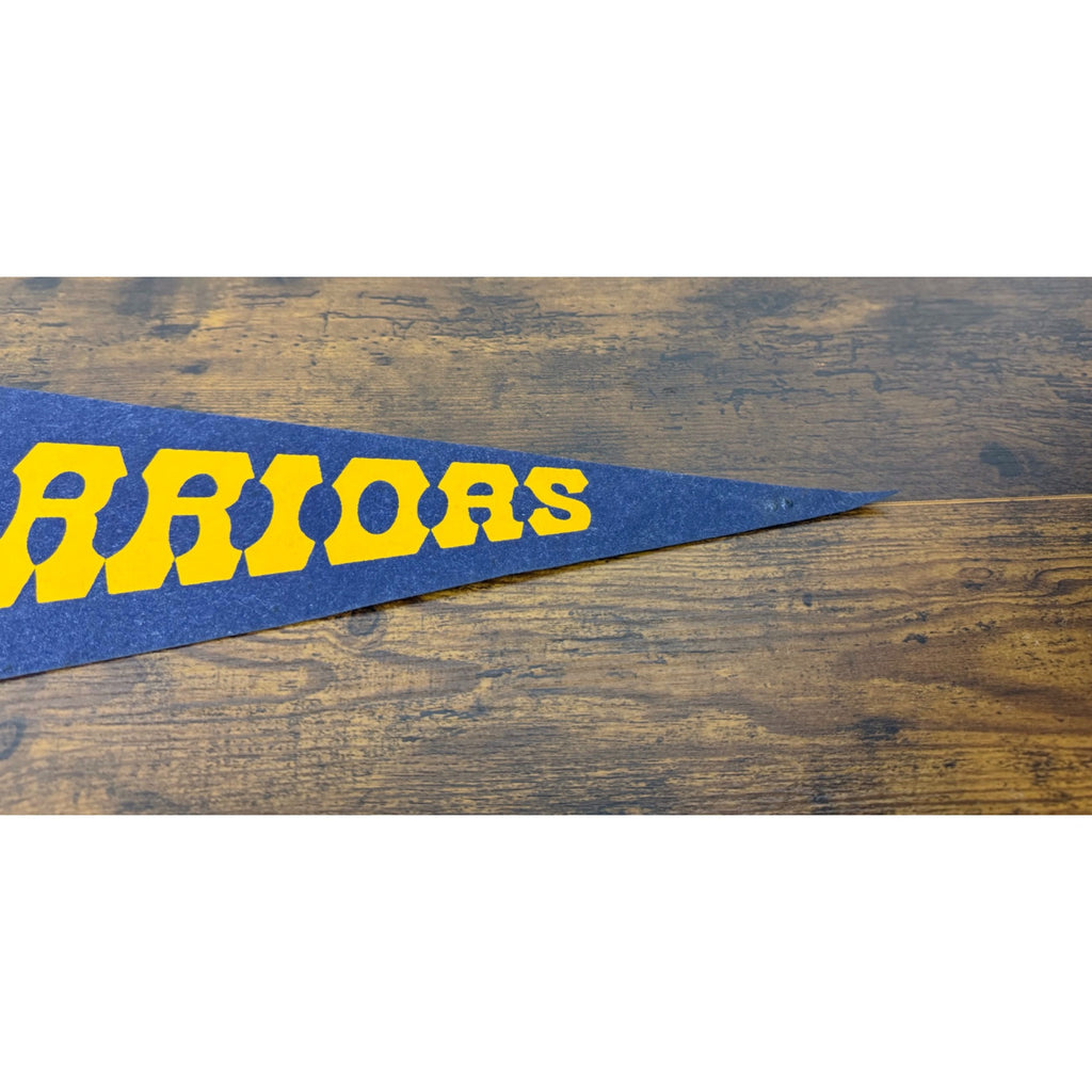 Golden State Warriors Vintage Felt Pennant NBA Basketball Memorabilia
