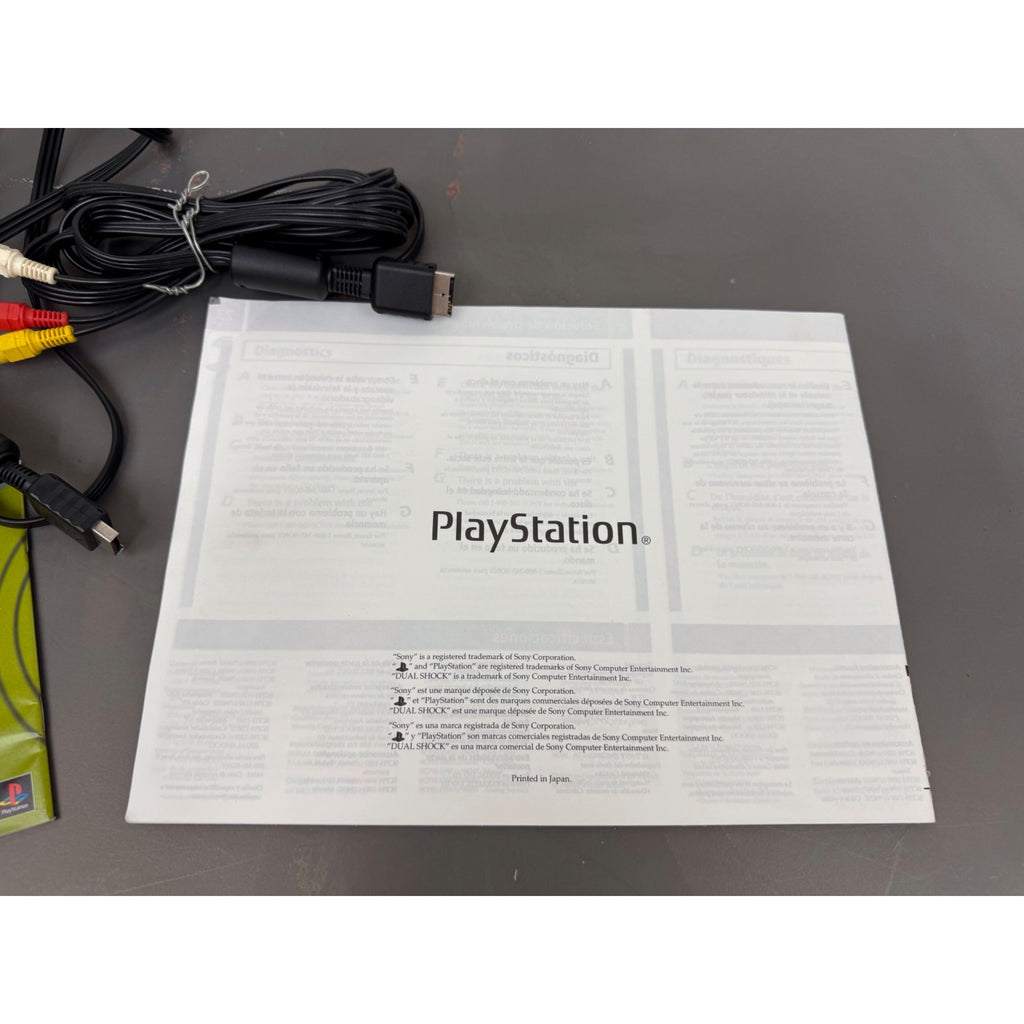 Sony PlayStation AV Cables & SCPH-7501 Instruction Manuals Bundle