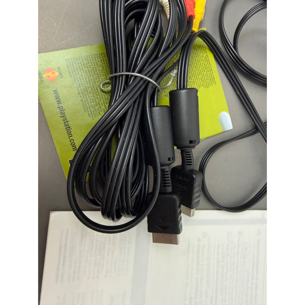 Sony PlayStation AV Cables & SCPH-7501 Instruction Manuals Bundle