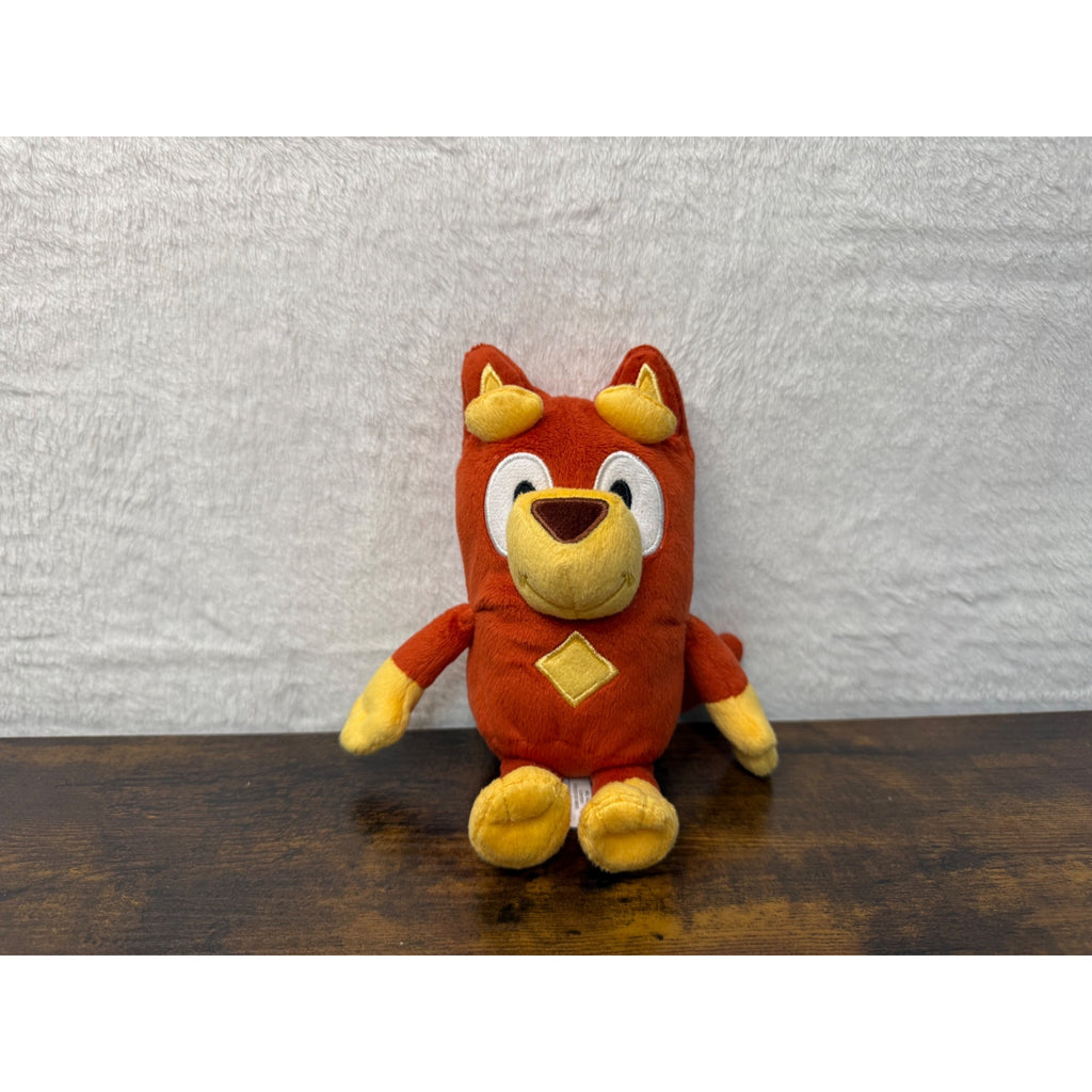 Plush Bluey Rusty Toy - Soft Stuffed Animal 8 Inches Tall
