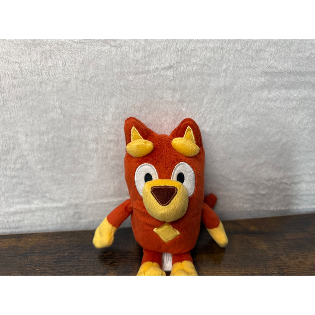 Plush Bluey Rusty Toy - Soft Stuffed Animal 8 Inches Tall
