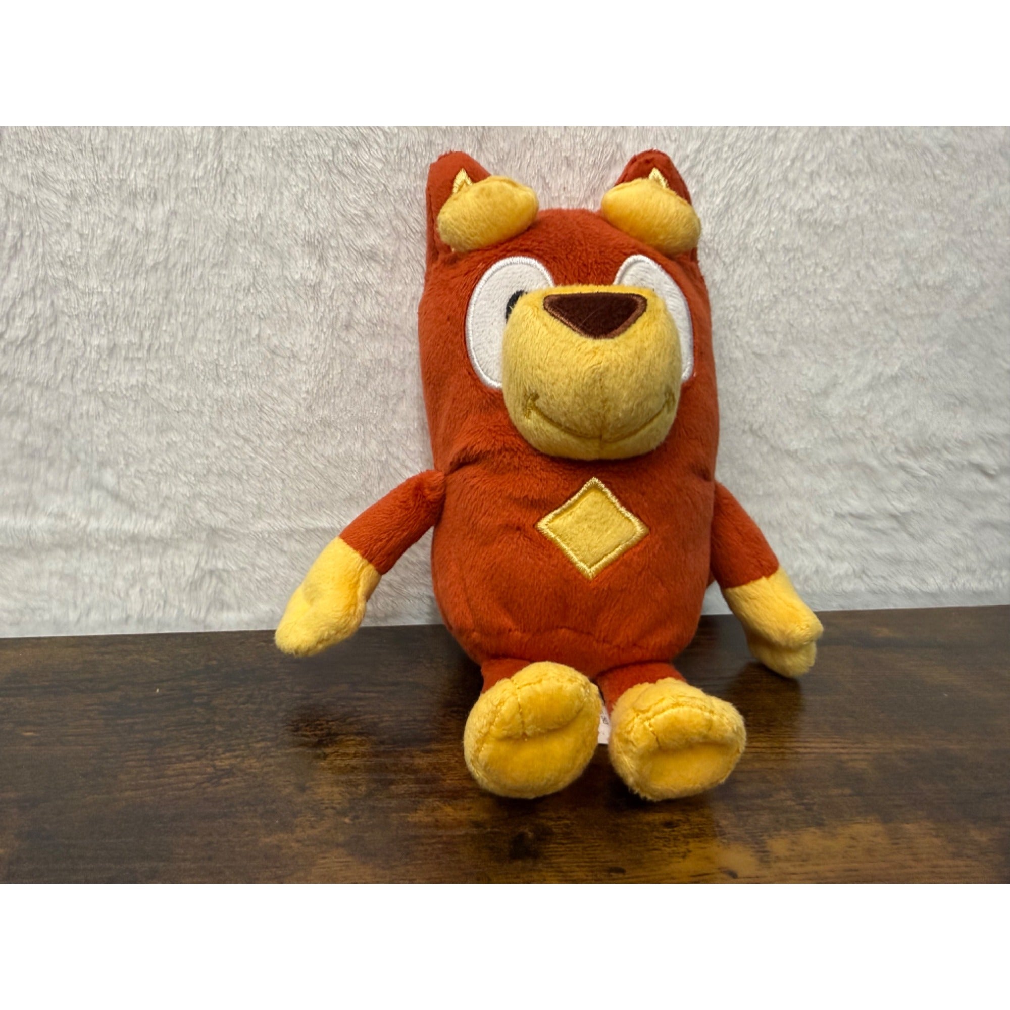 Plush Bluey Rusty Toy - Soft Stuffed Animal 8 Inches Tall