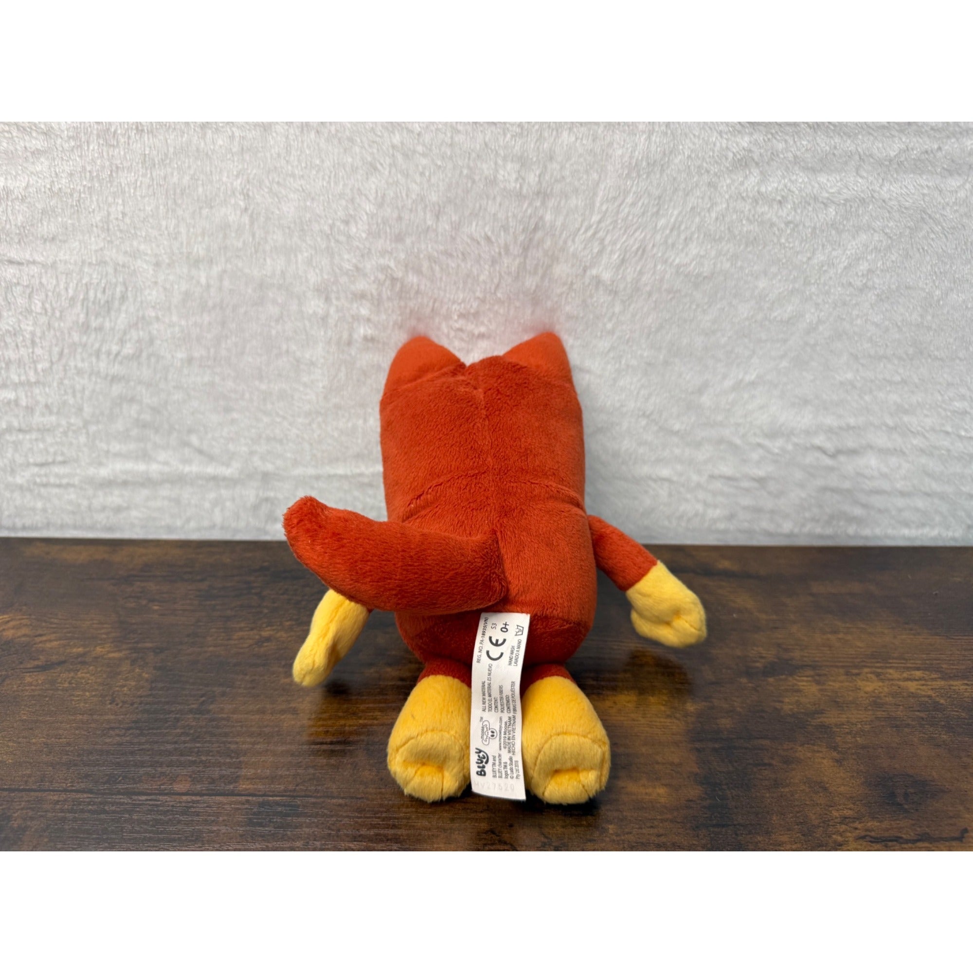 Plush Bluey Rusty Toy - Soft Stuffed Animal 8 Inches Tall