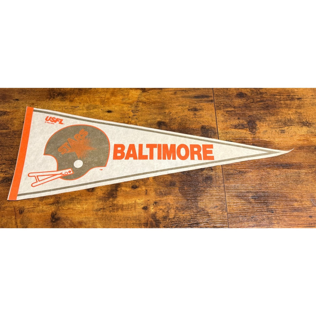 Vintage 1982 USFL Baltimore Stars pennant