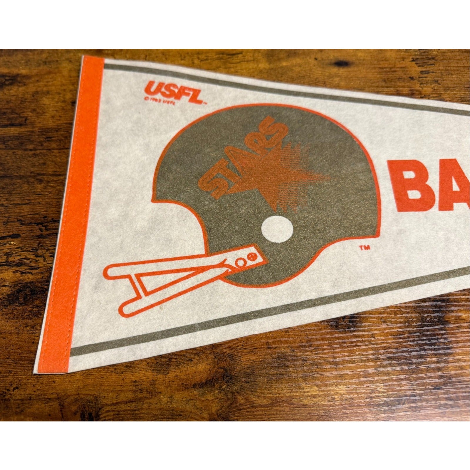 Vintage 1982 USFL Baltimore Stars pennant