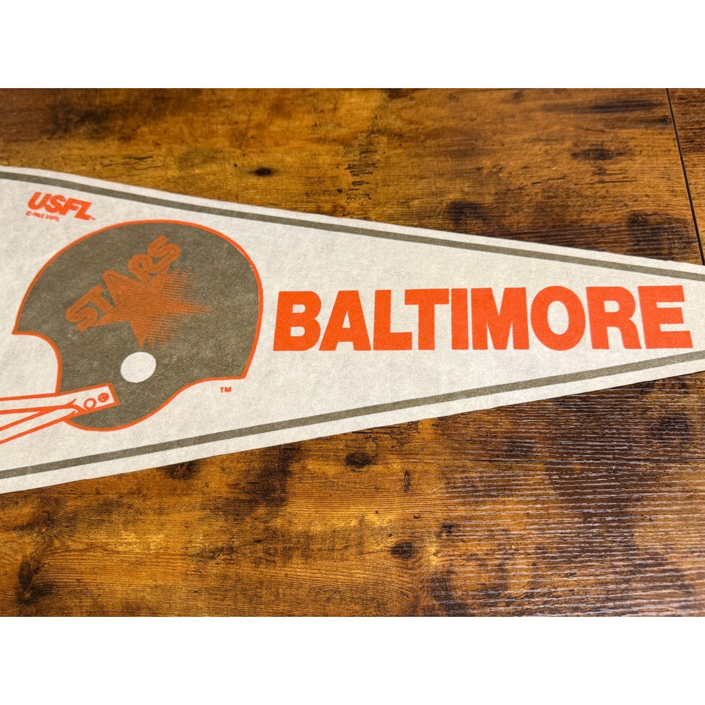 Vintage 1982 USFL Baltimore Stars pennant
