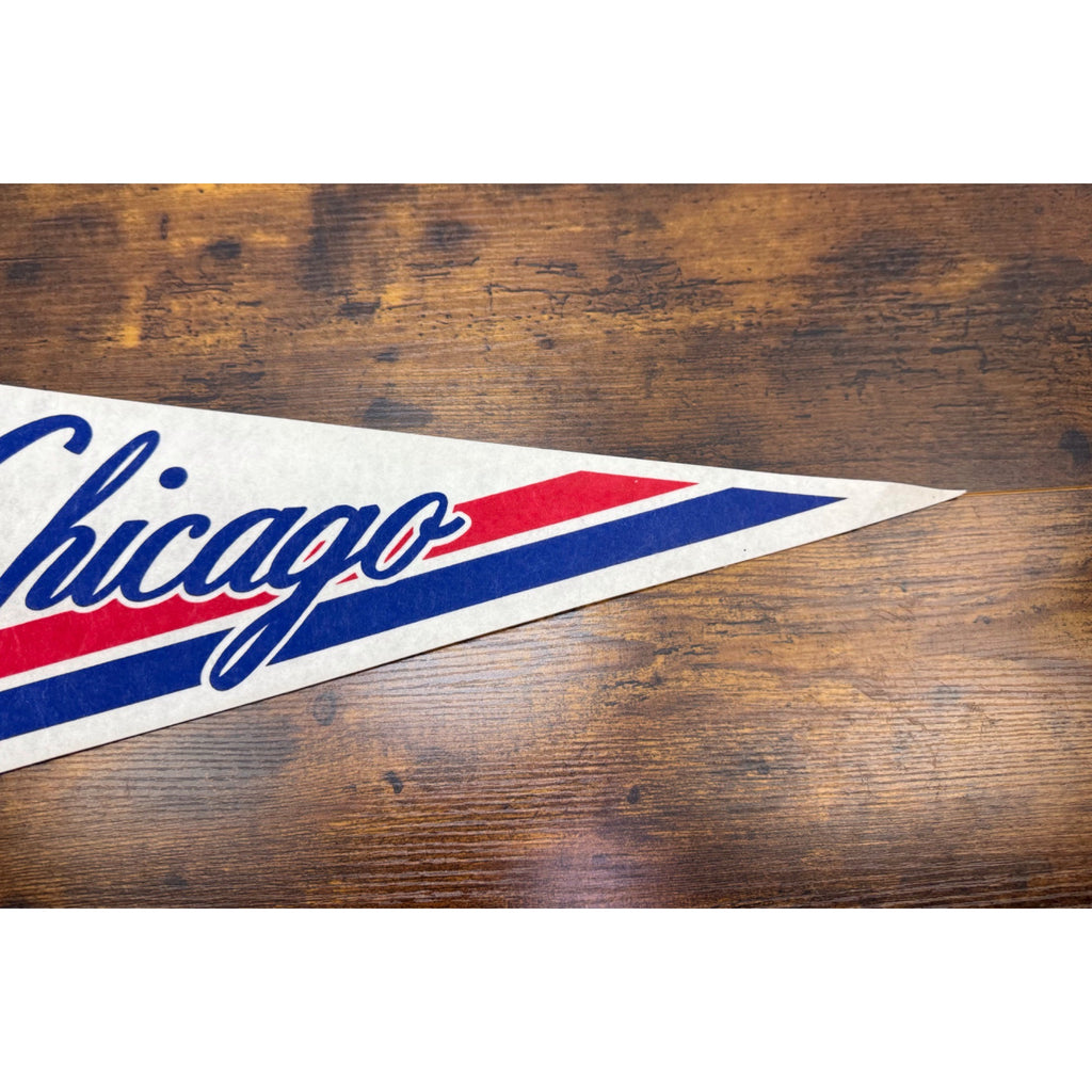 Chicago Cubs MLB Vintage Felt Pennant Triangle Flag 30 inches