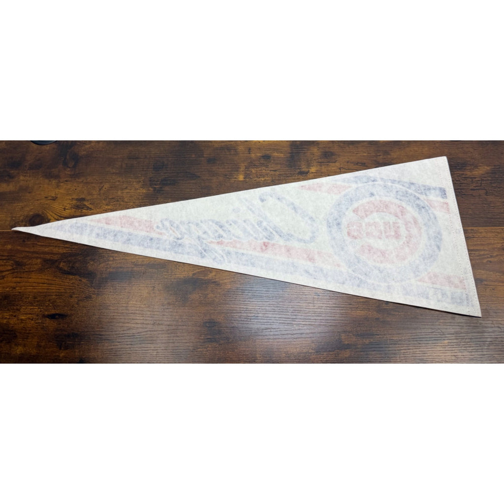 Chicago Cubs MLB Vintage Felt Pennant Triangle Flag 30 inches