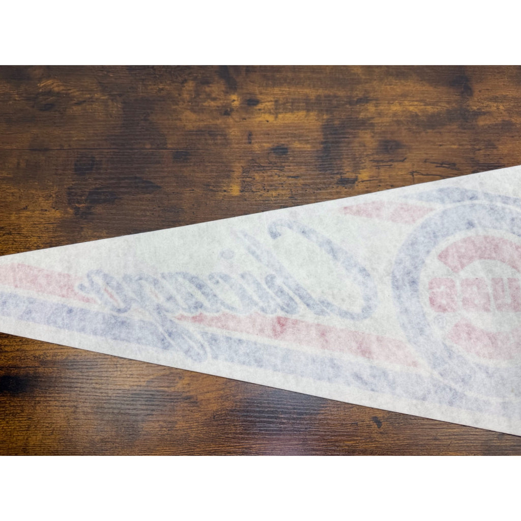 Chicago Cubs MLB Vintage Felt Pennant Triangle Flag 30 inches