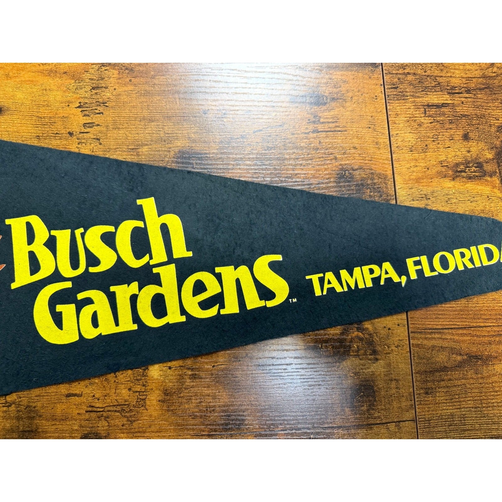 Vintage Busch Gardens Tampa, Florida pennant