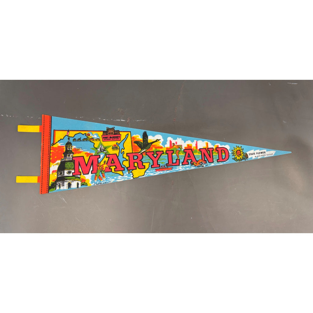 Vintage Maryland State pennant