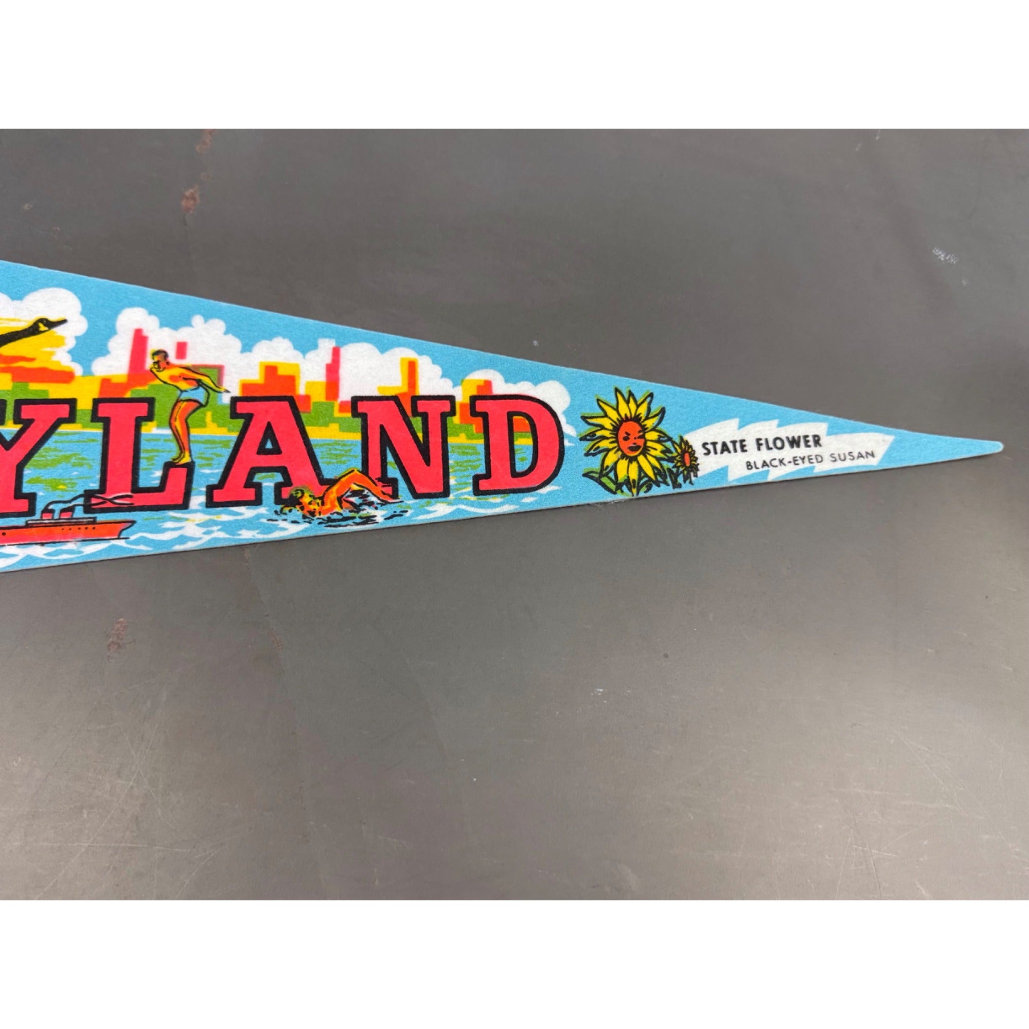 Vintage Maryland State pennant
