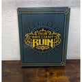 Our Brilliant Ruin Hardcover Book With Ornate Gold Detailing Studio Hermitage