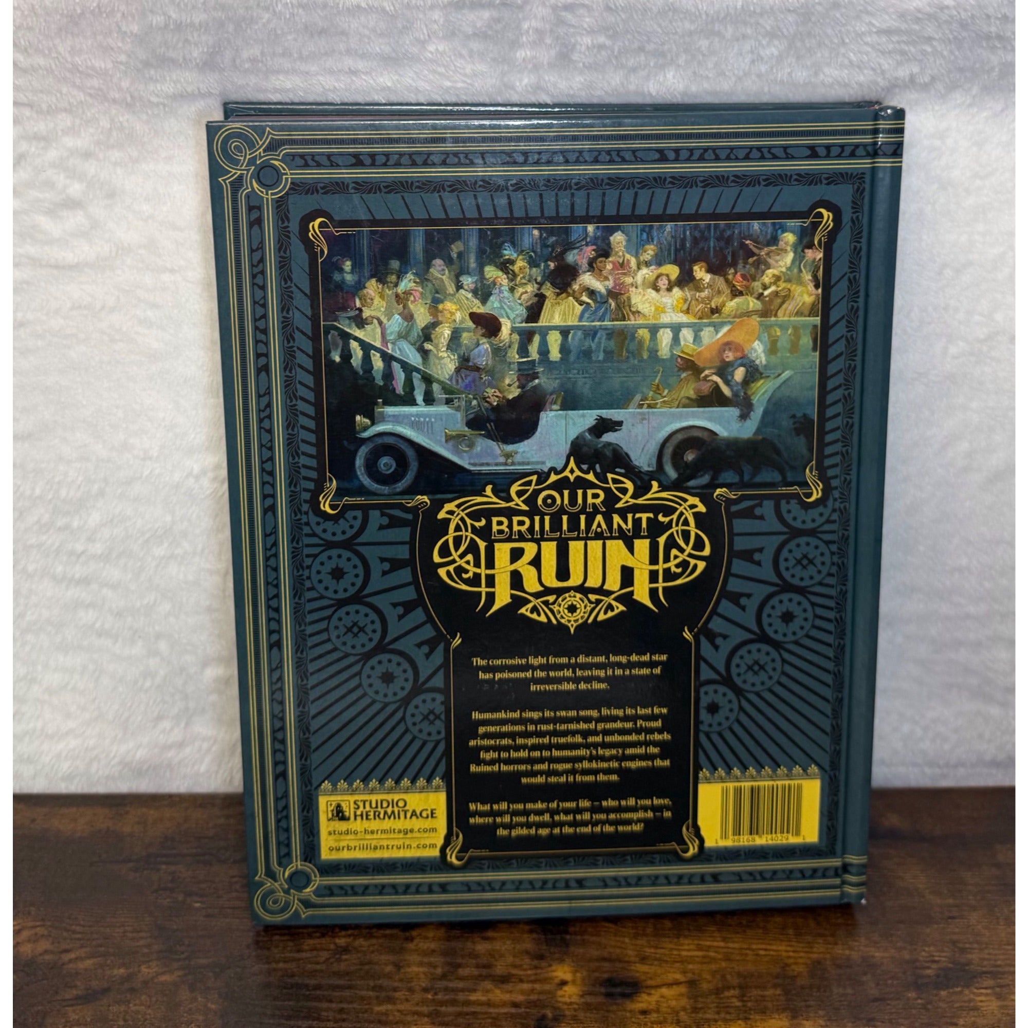 Our Brilliant Ruin Hardcover Book With Ornate Gold Detailing Studio Hermitage