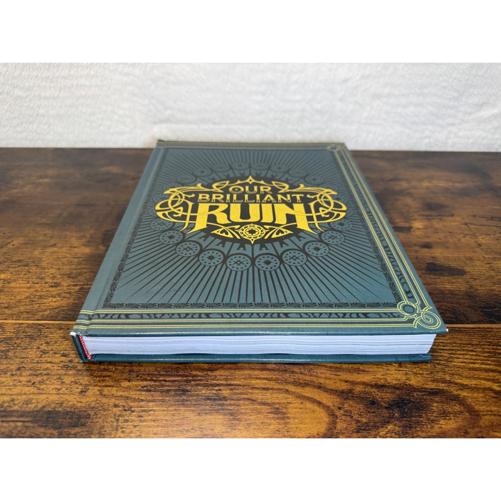 Our Brilliant Ruin Hardcover Book With Ornate Gold Detailing Studio Hermitage