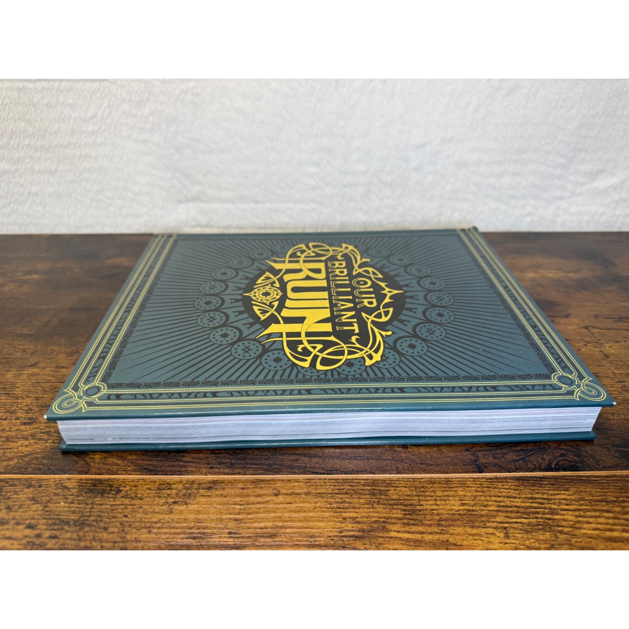 Our Brilliant Ruin Hardcover Book With Ornate Gold Detailing Studio Hermitage