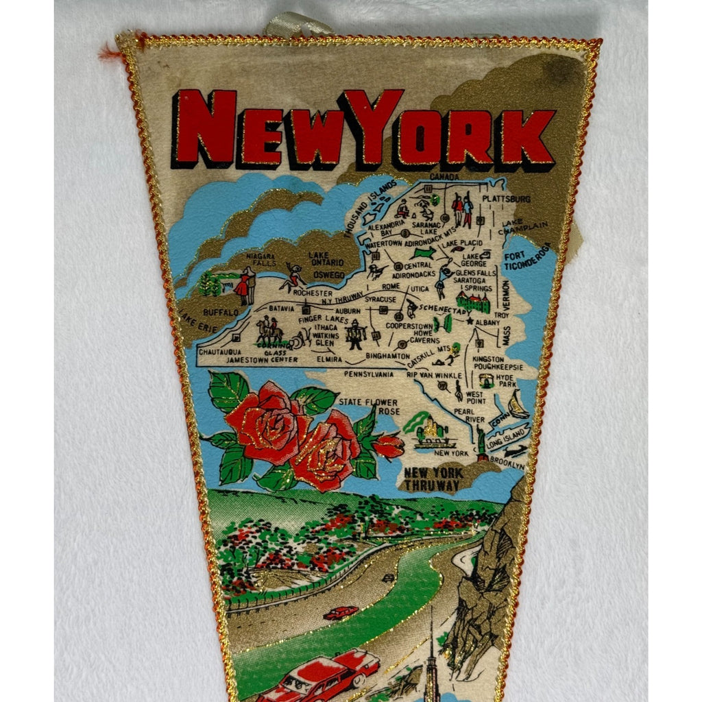 Vintage New York State pennant Made in Japan