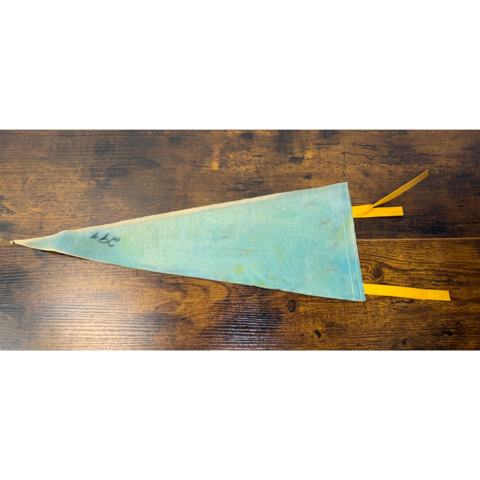 Vintage Mitchell South Dakota Corn Palace Souvenir Felt Pennant With Yellow Ties