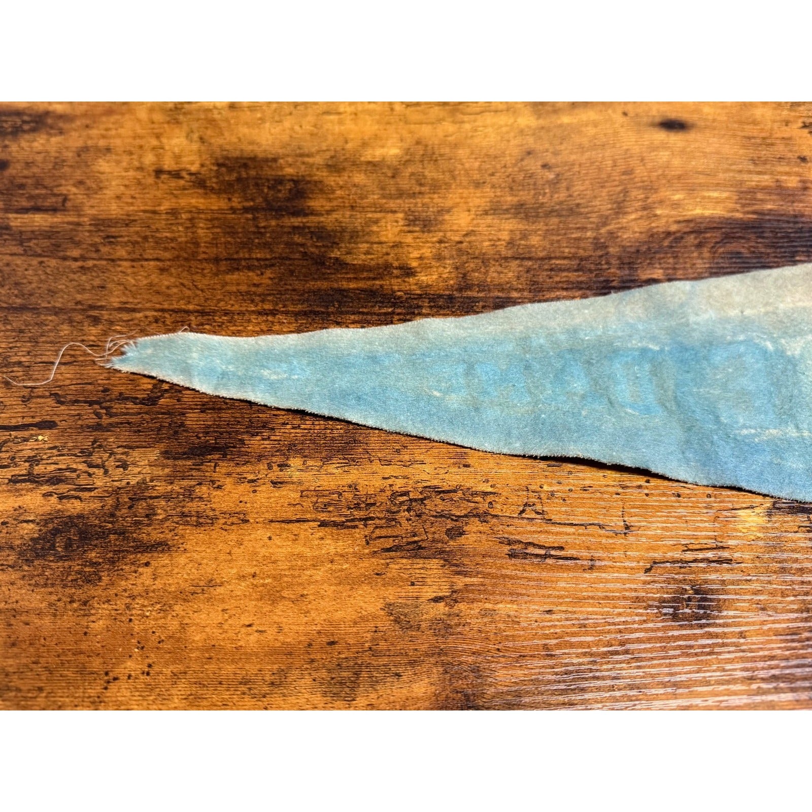 Vintage University of Notre Dame pennant damaged